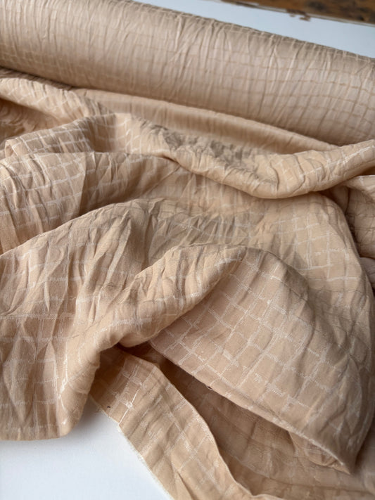 Ise 021 sand coloured fantasy blouse fabric