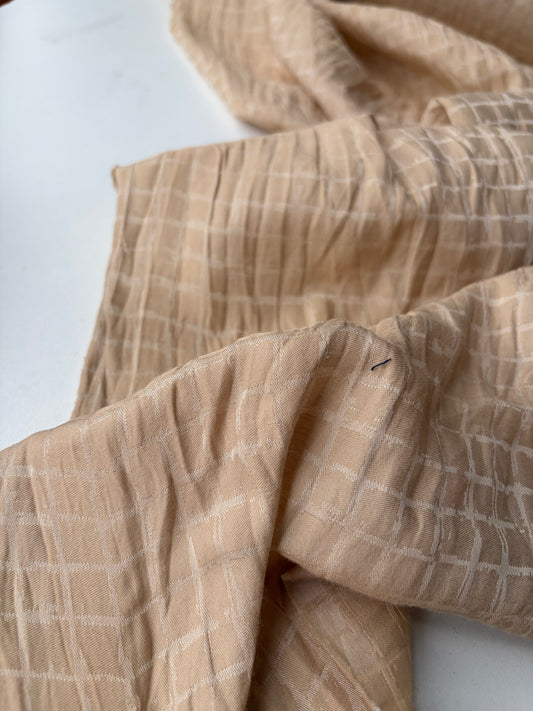 Ise 021 sand coloured fantasy blouse fabric
