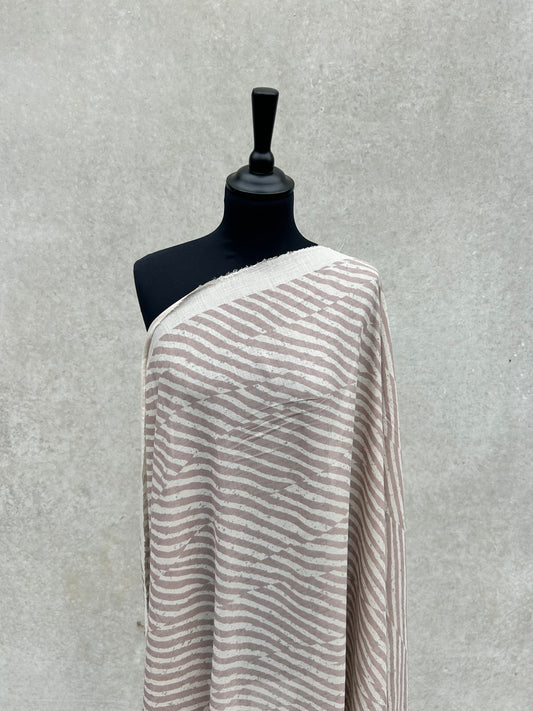 VIVIENNE 003 voile cotton silk zebra stripe