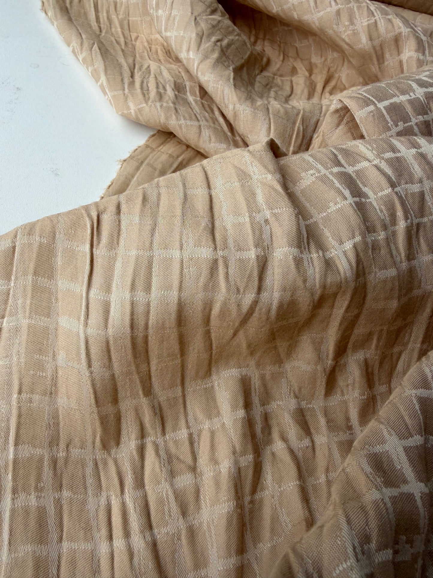 Ise 021 sand coloured fantasy blouse fabric