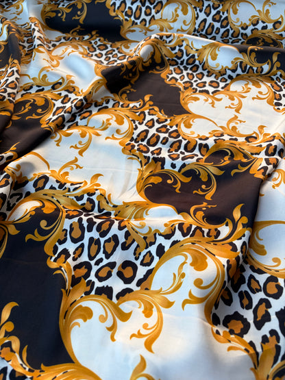 HOMER 018 viscose satin animalier print