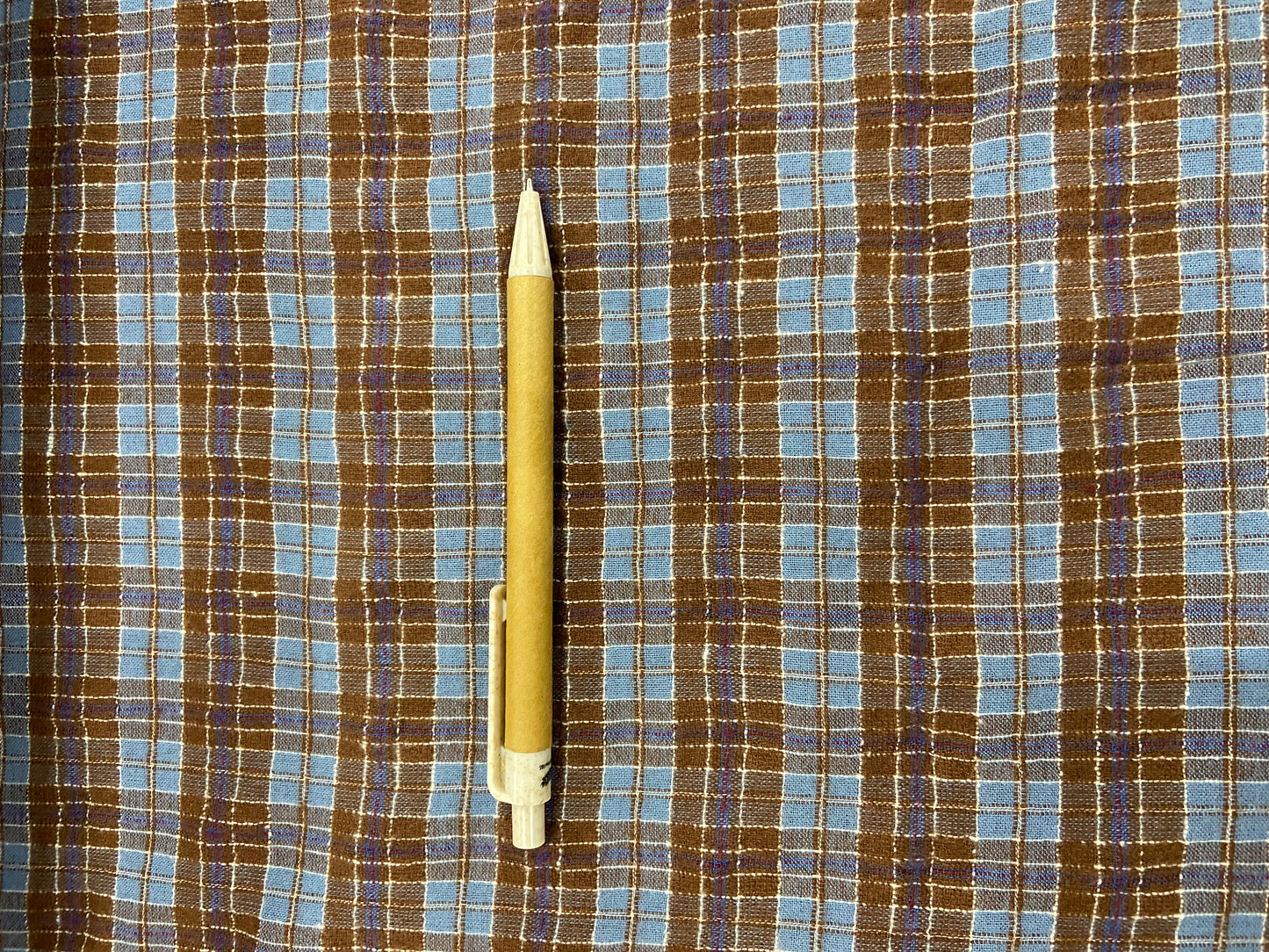 Jonny 008 seersucker flanel brown-bleu check