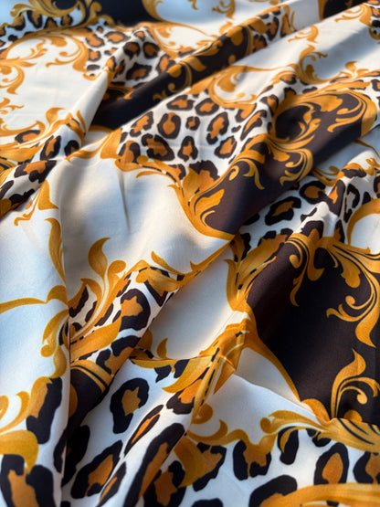 HOMER 018 viscose satin animalier print