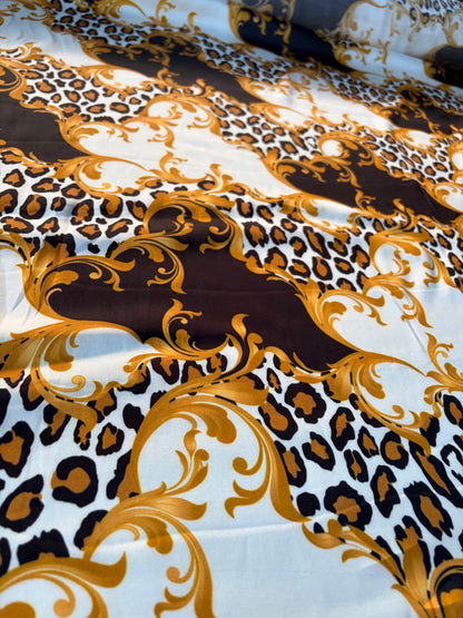 HOMER 018 viscose satin animalier print