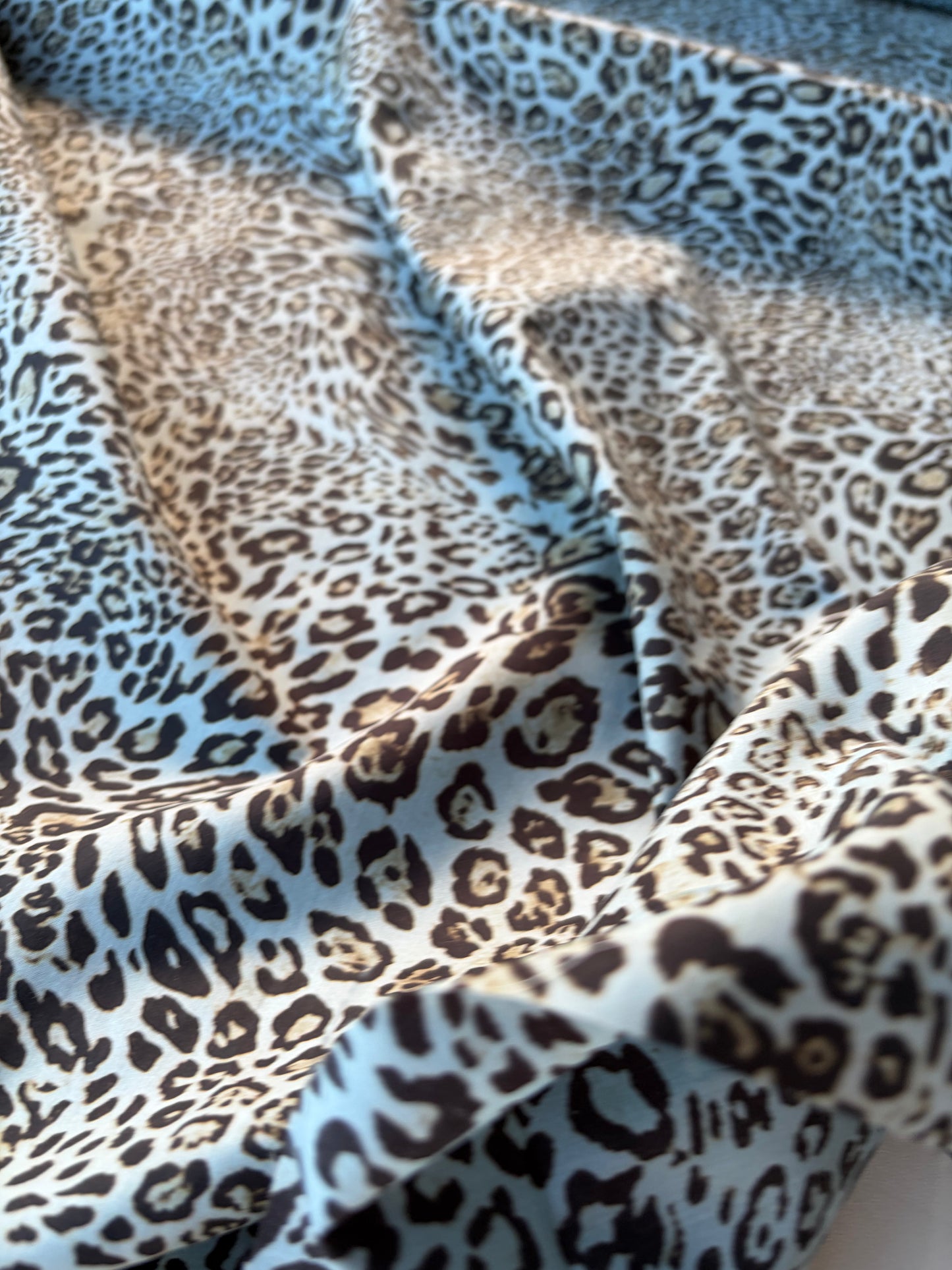 HOMER 021 cotton poplin animalier light blue