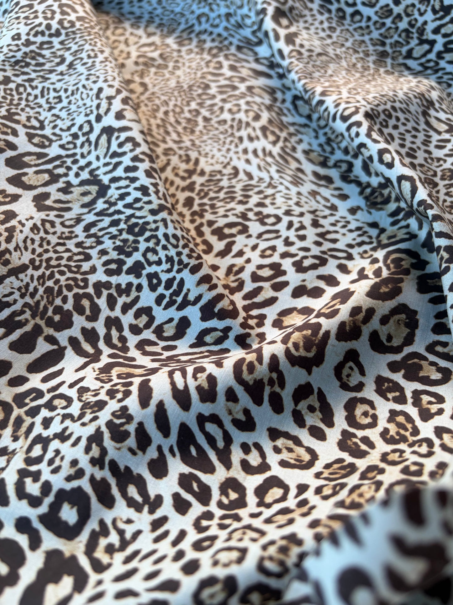 HOMER 021 cotton poplin animalier light blue