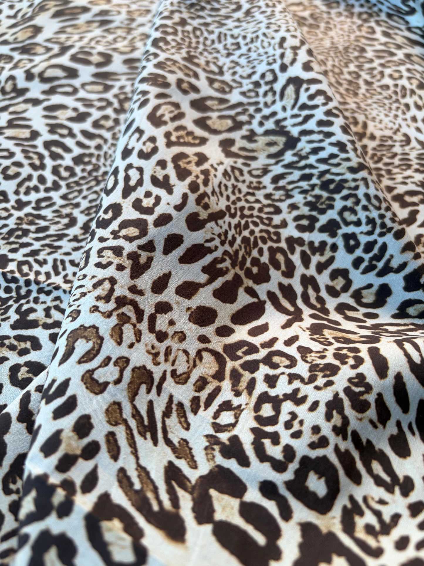 HOMER 021 cotton poplin animalier light blue