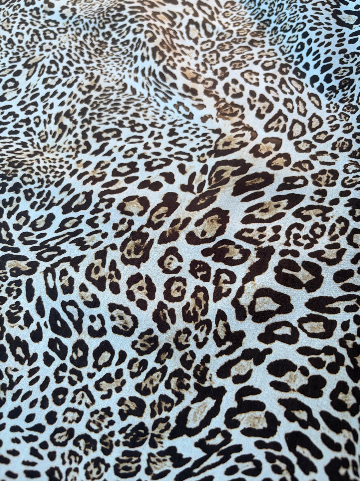 HOMER 021 cotton poplin animalier light blue