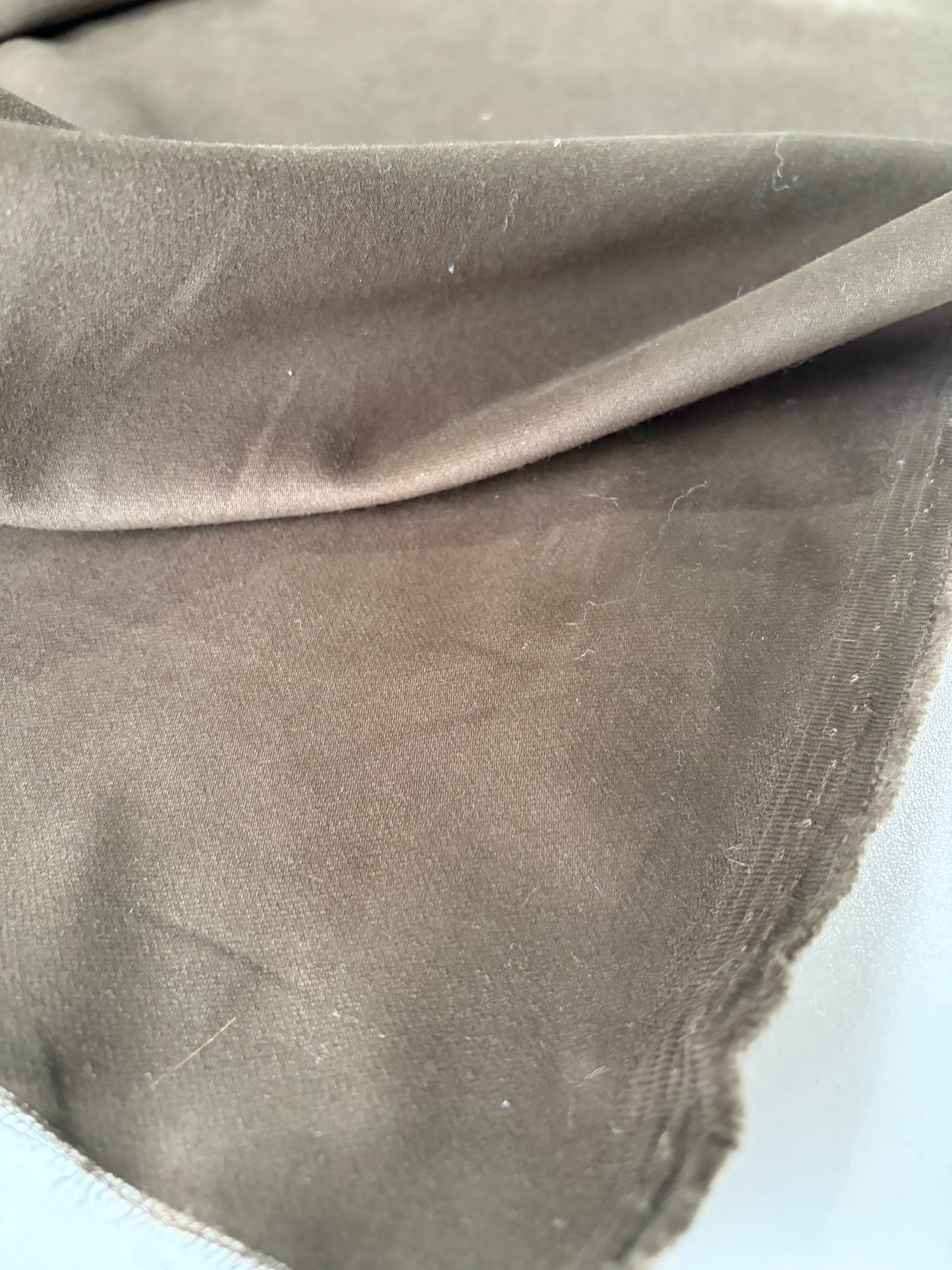 JOEL001 brown cotton stretch peach finish