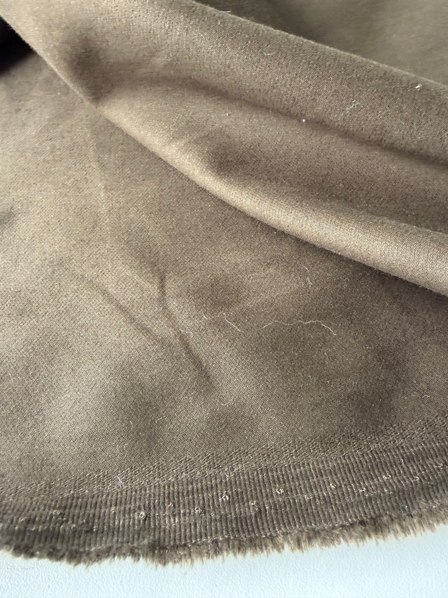 JOEL001 brown cotton stretch peach finish