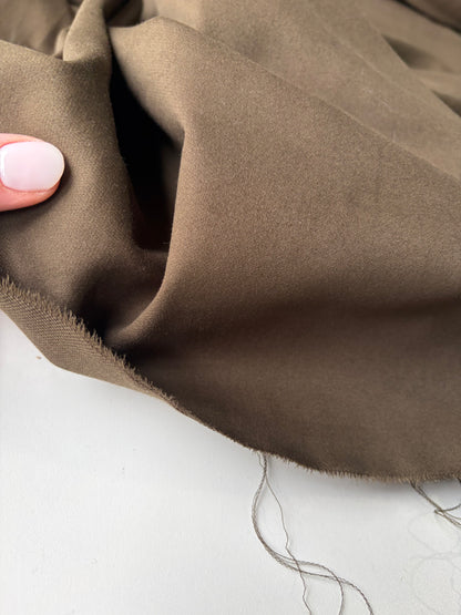 JOEL001 brown cotton stretch peach finish