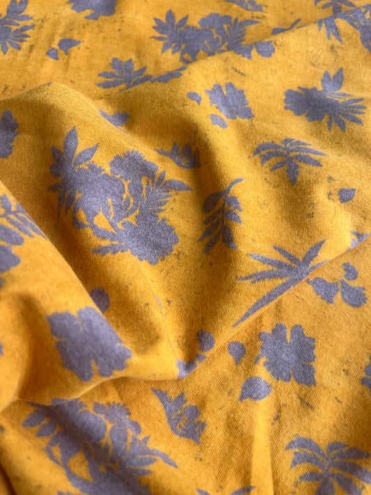 REMCO 002 jersey viscose elasthane yellow print