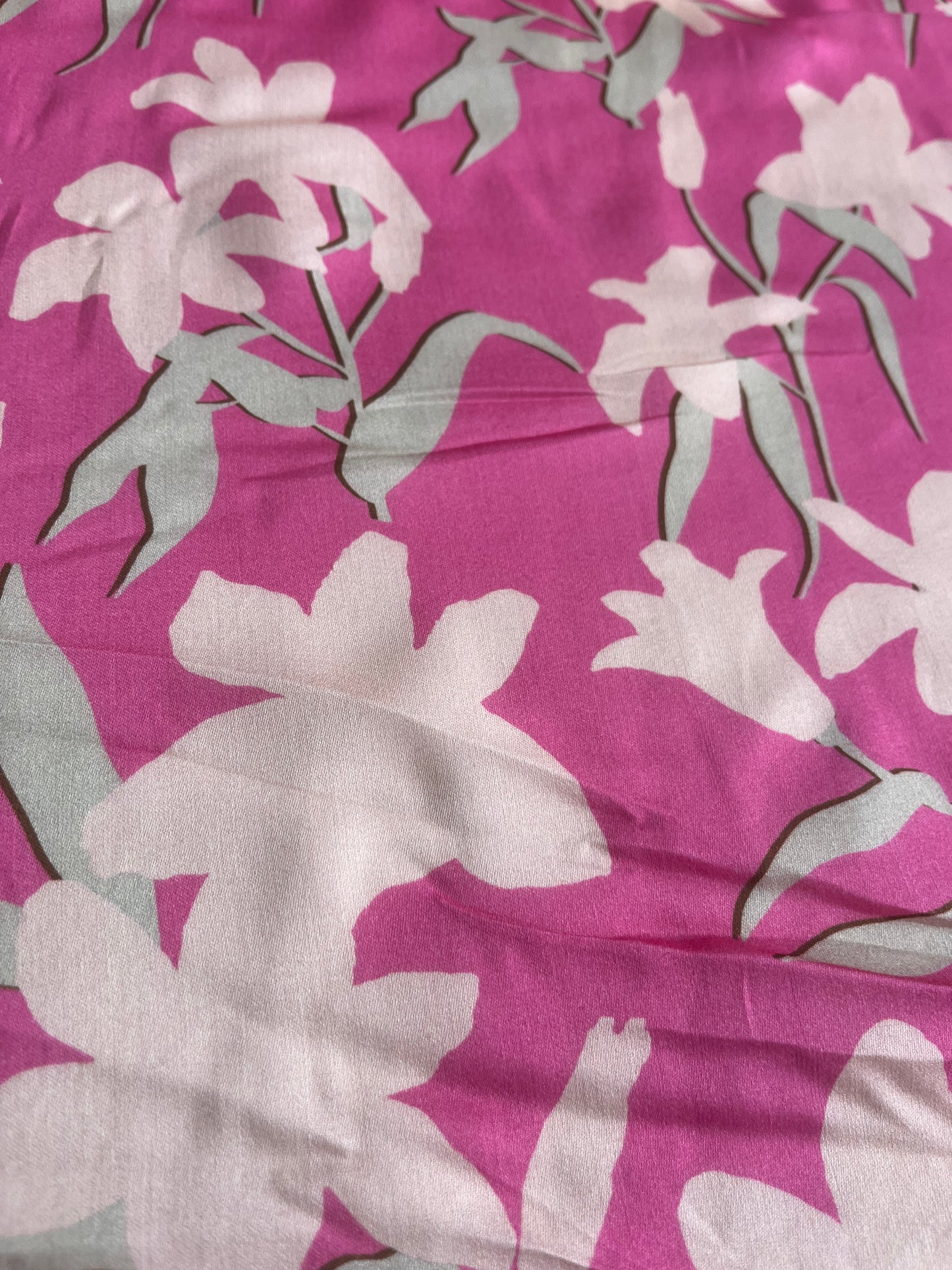 PC REMCO 009 viscose satin pink/fuchsia print