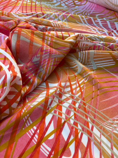 HOMER 026 viscose print curly lines