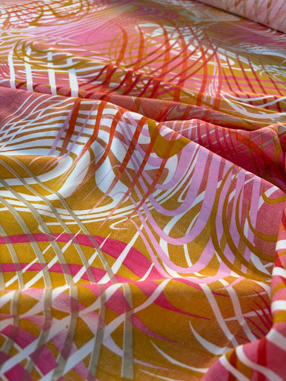 HOMER 026 viscose print curly lines