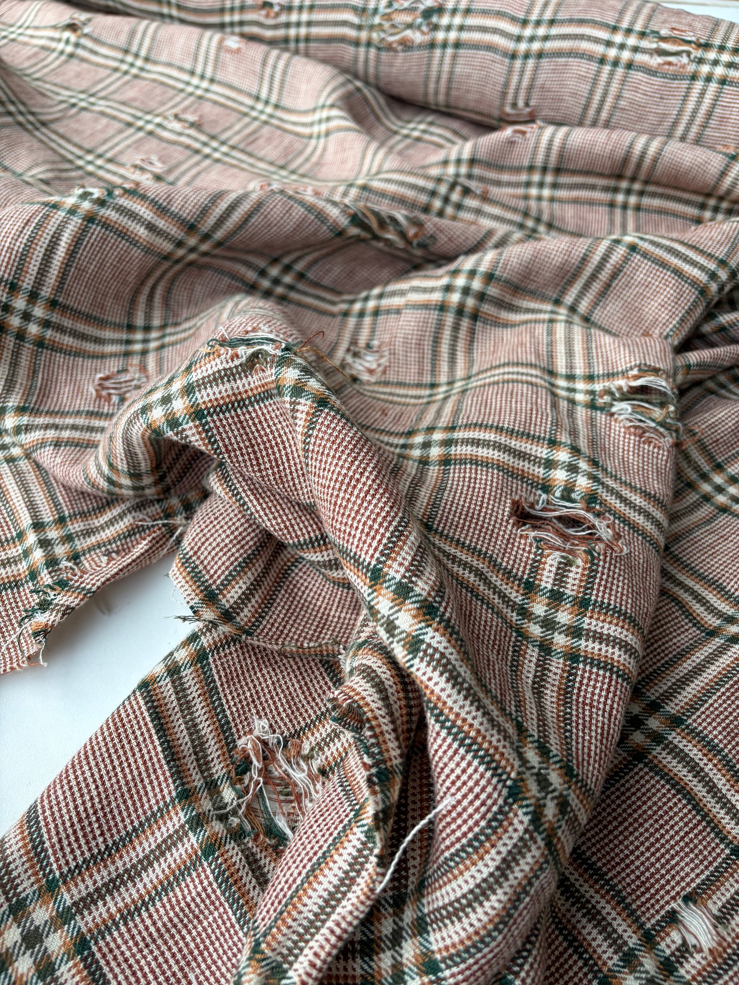 JOEL 005 destroyed heavy cotton check