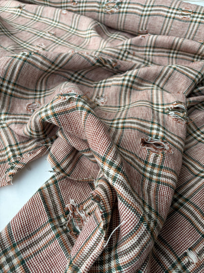 JOEL 005 destroyed heavy cotton check