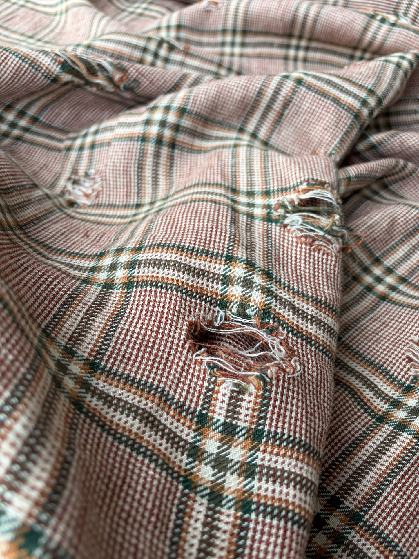 JOEL 005 destroyed heavy cotton check