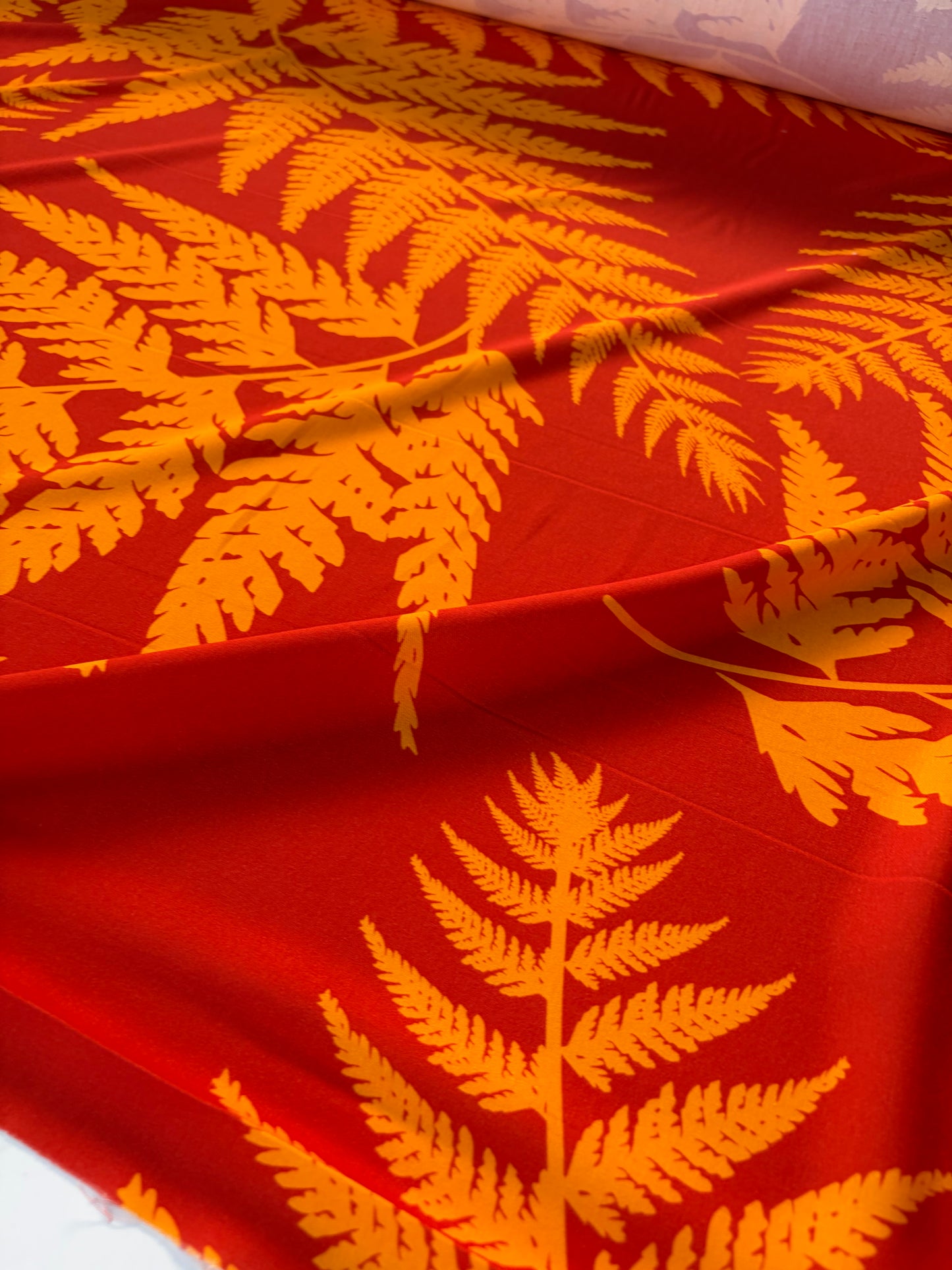 HOMER 027 viscose twill print red/orange