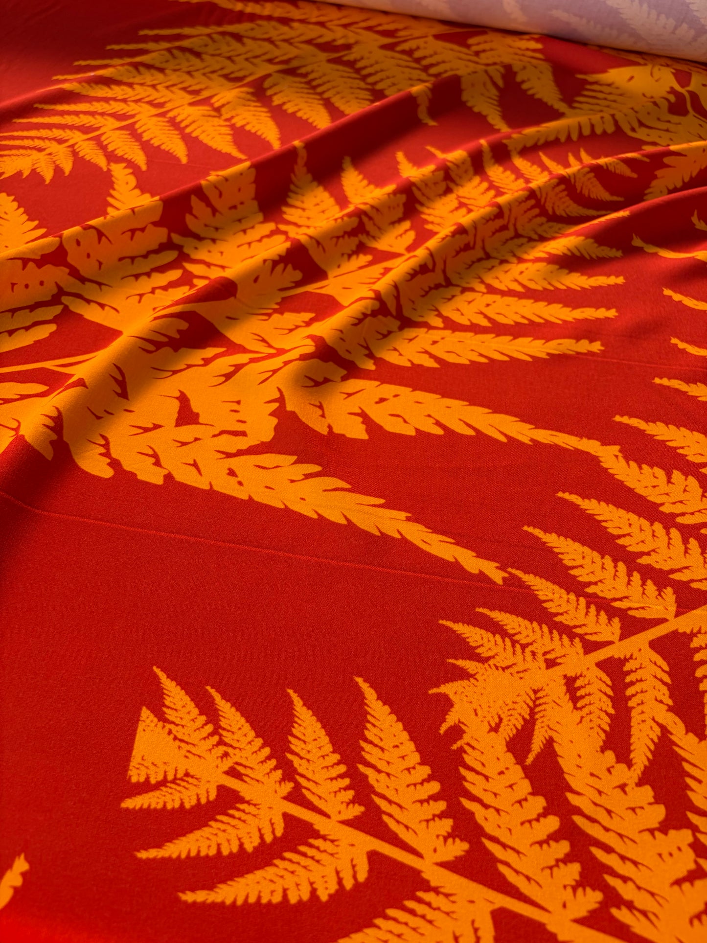 HOMER 027 viscose twill print red/orange