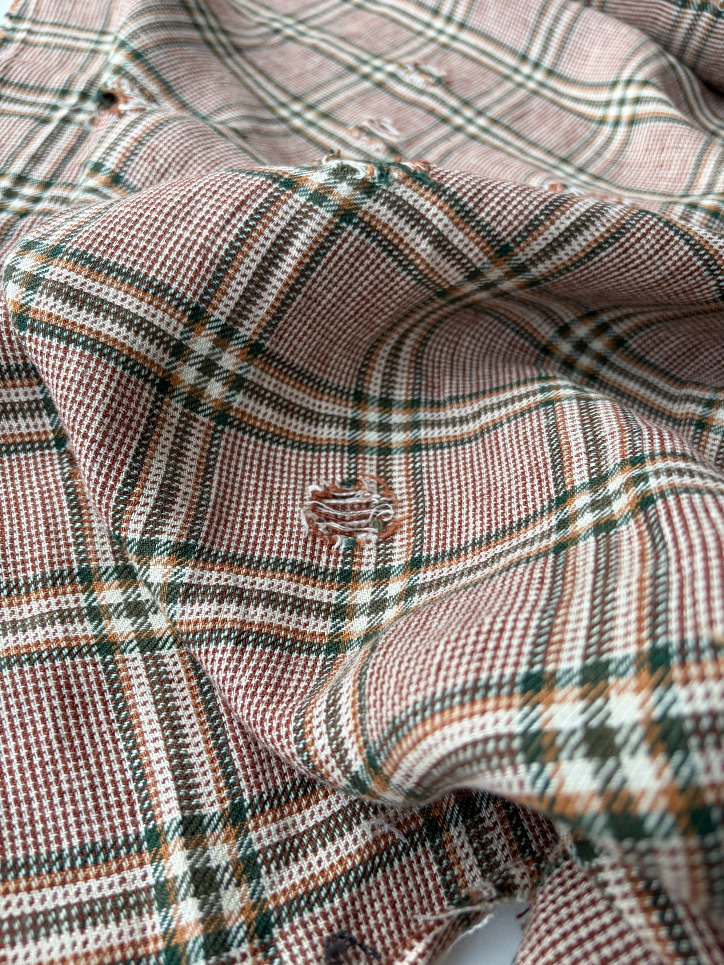 JOEL 005 destroyed heavy cotton check