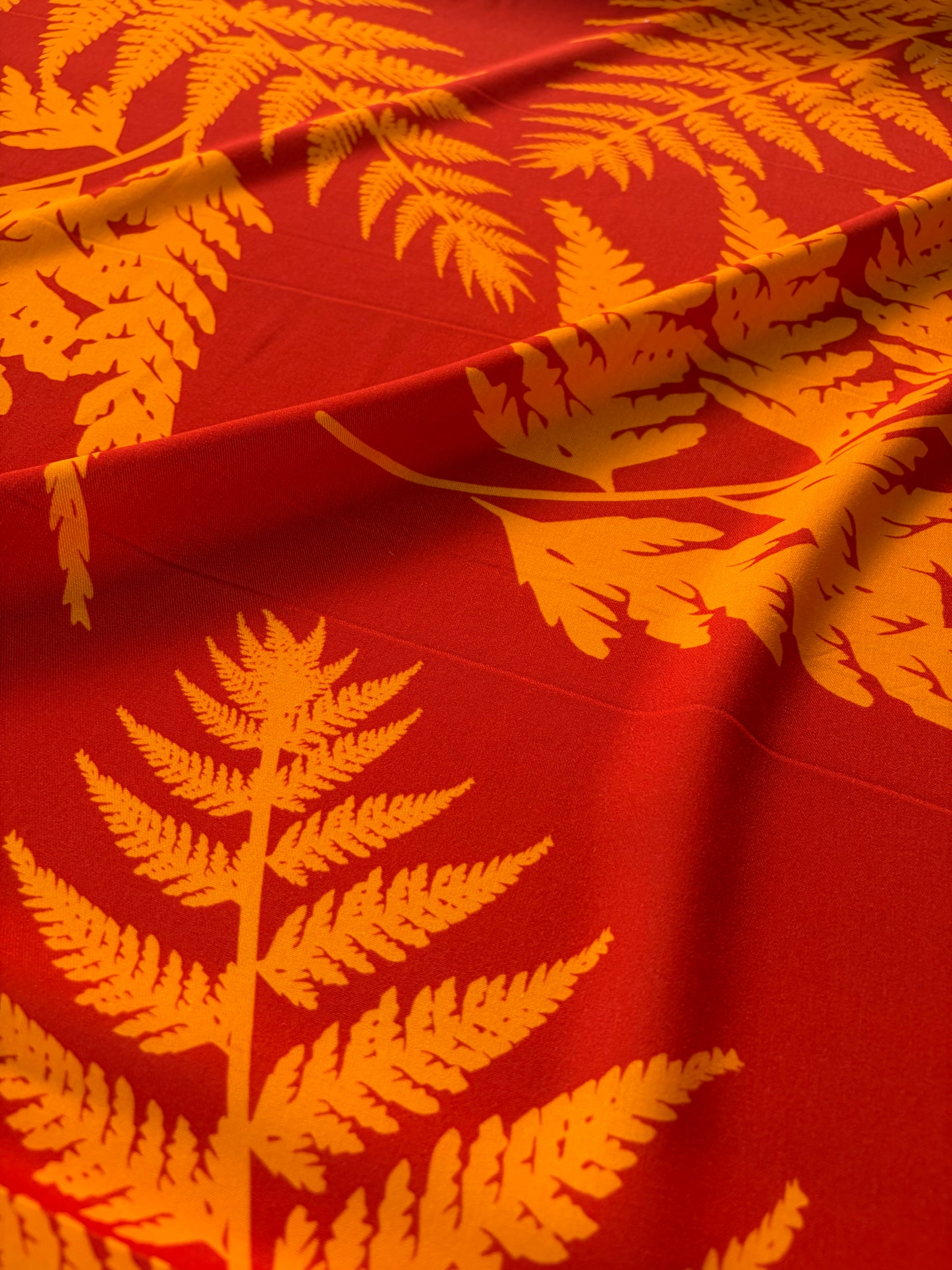 HOMER 027 viscose twill print red/orange