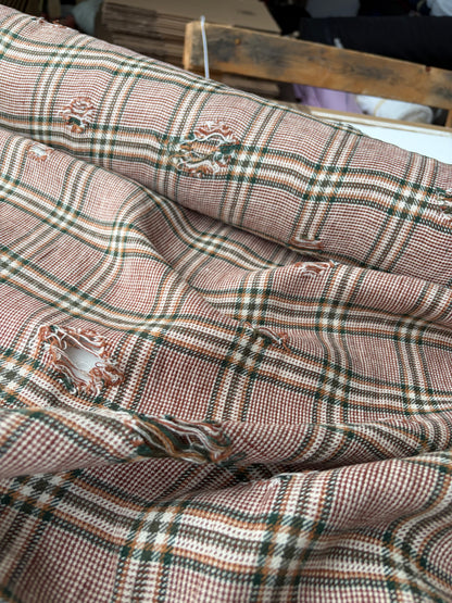 JOEL 005 destroyed heavy cotton check