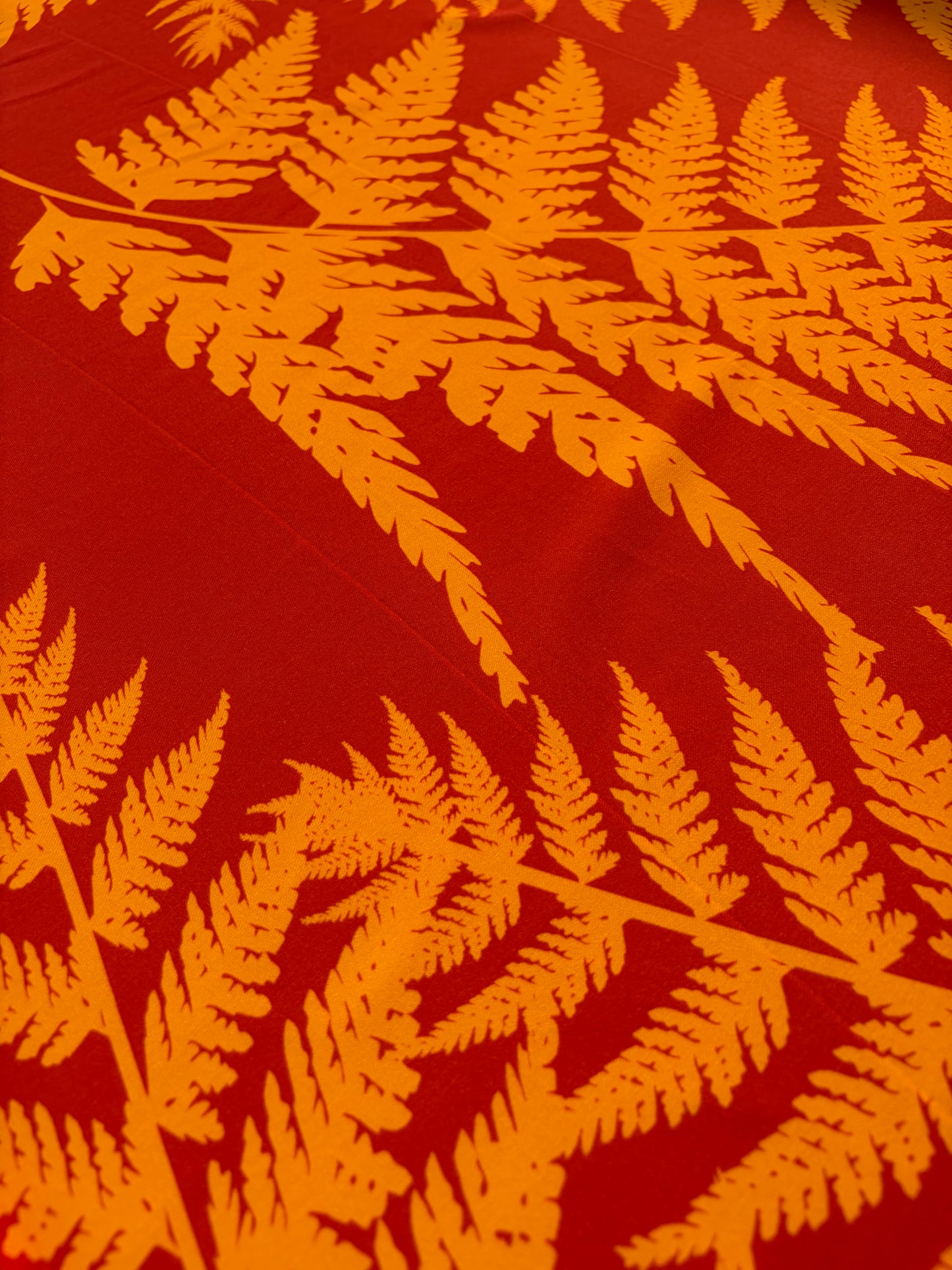 HOMER 027 viscose twill print red/orange