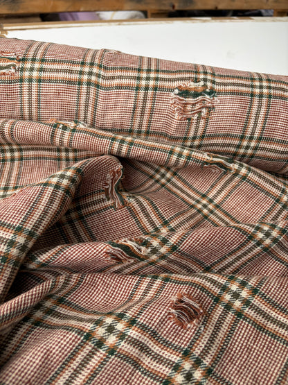 JOEL 005 destroyed heavy cotton check