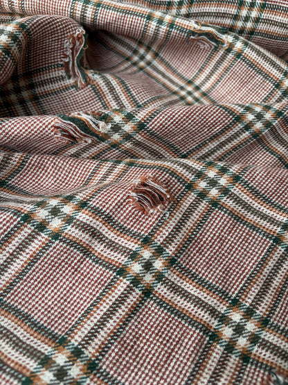 JOEL 005 destroyed heavy cotton check