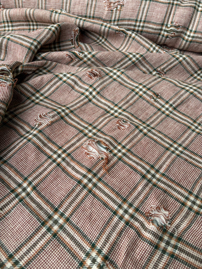 JOEL 005 destroyed heavy cotton check