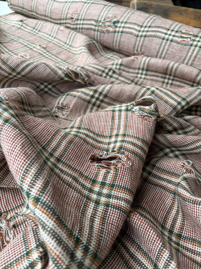 JOEL 005 destroyed heavy cotton check