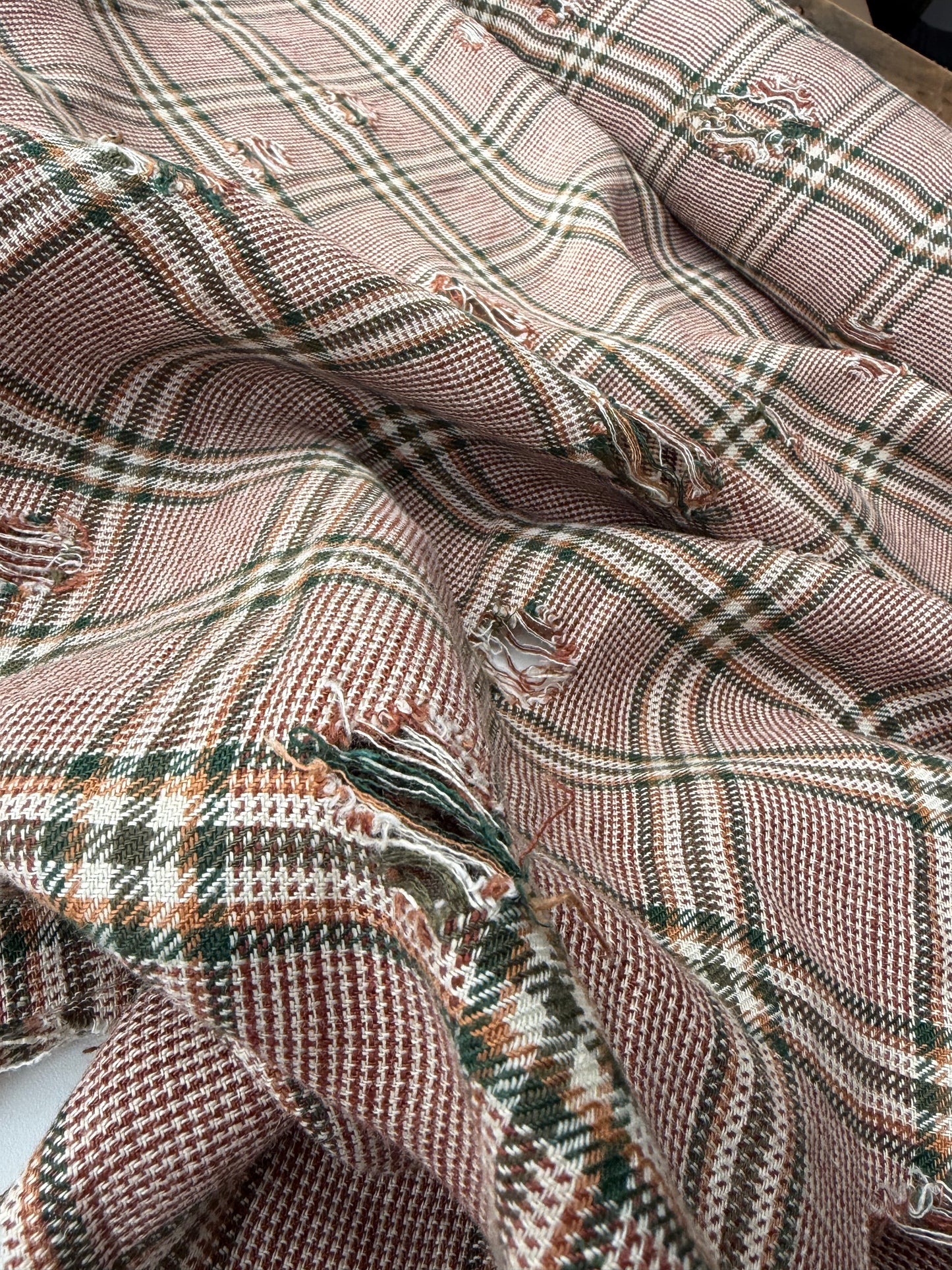 JOEL 005 destroyed heavy cotton check