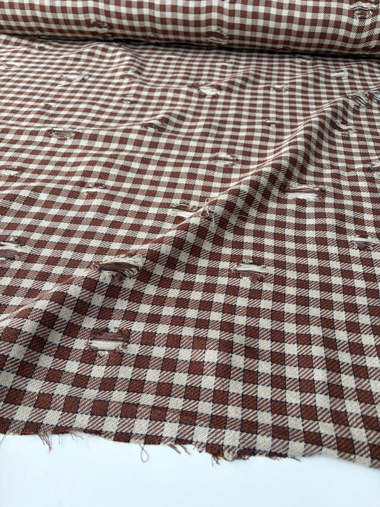 JOEL 005 destroyed heavy cotton check