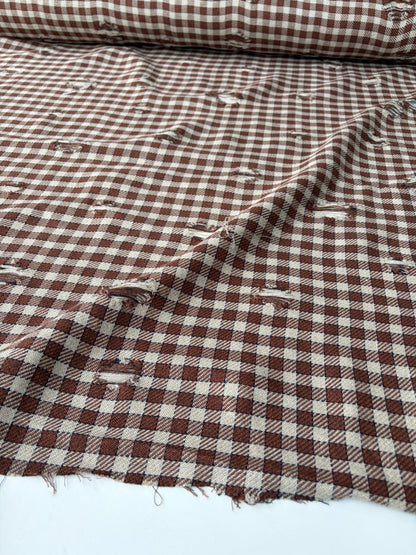 JOEL 005 destroyed heavy cotton check