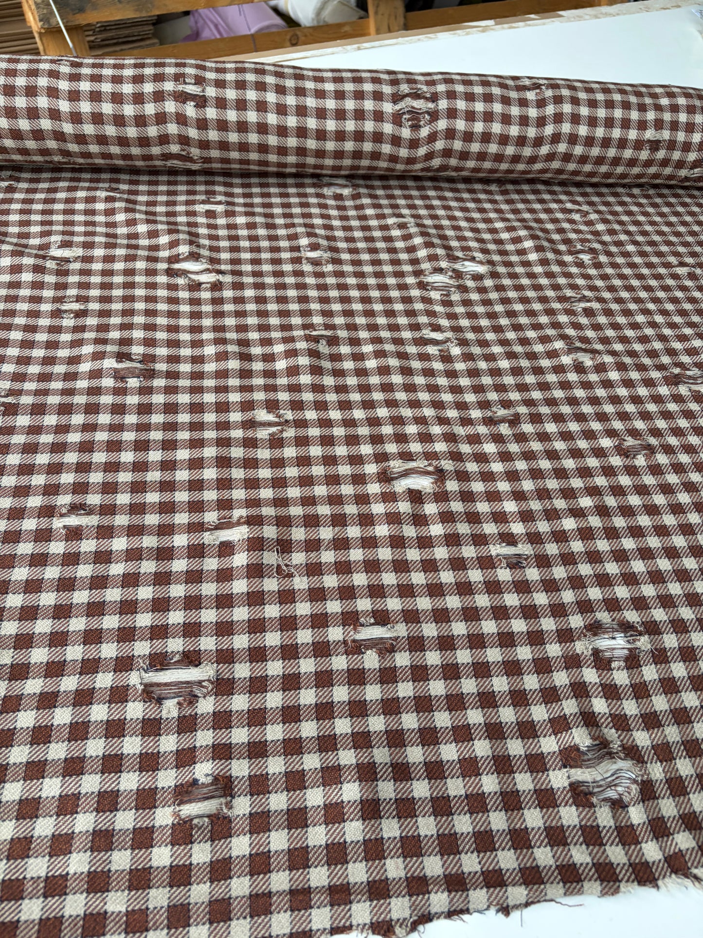 JOEL 006 destroyed heavy cotton check