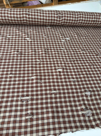 JOEL 006 destroyed heavy cotton check