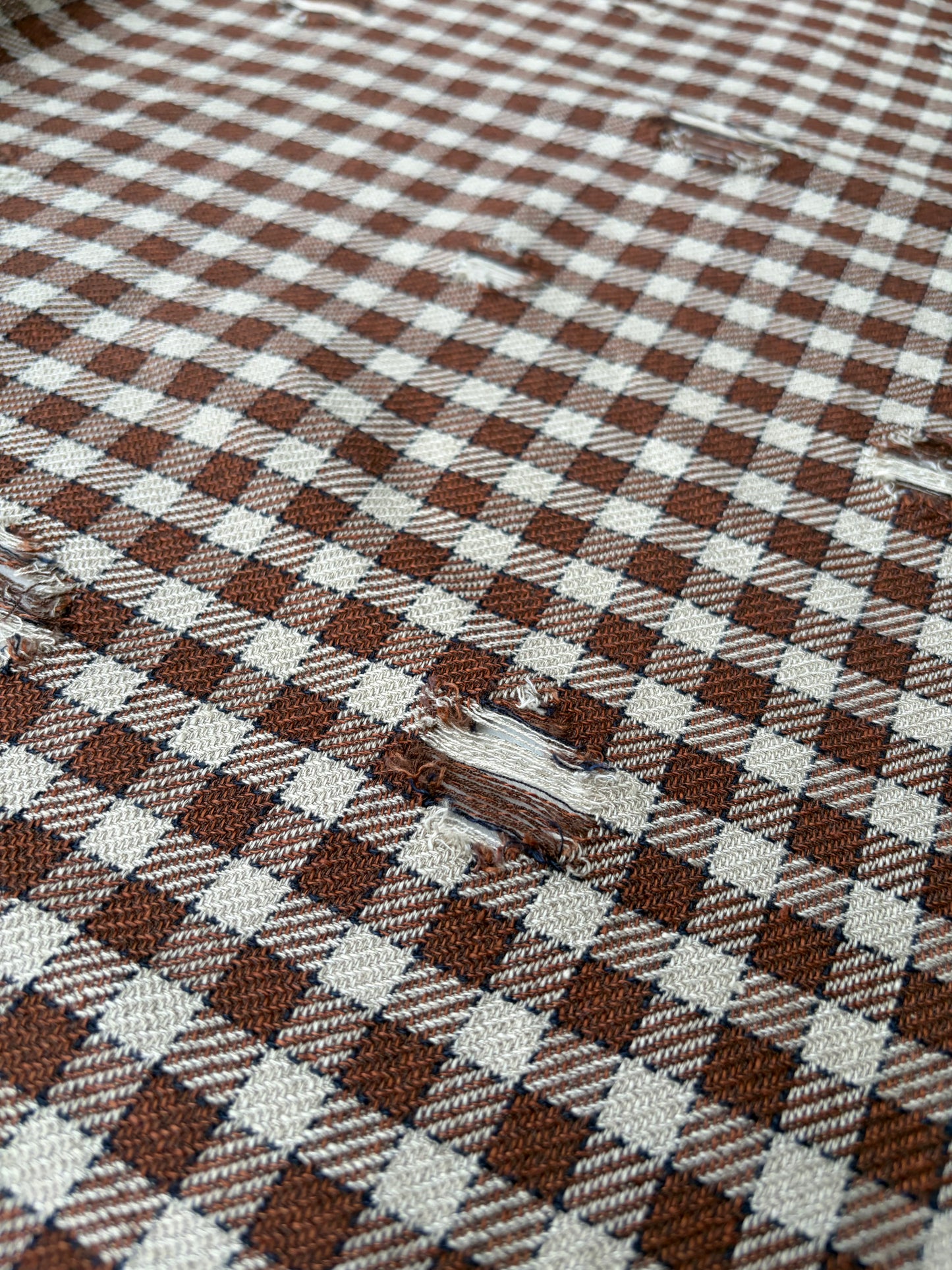 JOEL 006 destroyed heavy cotton check