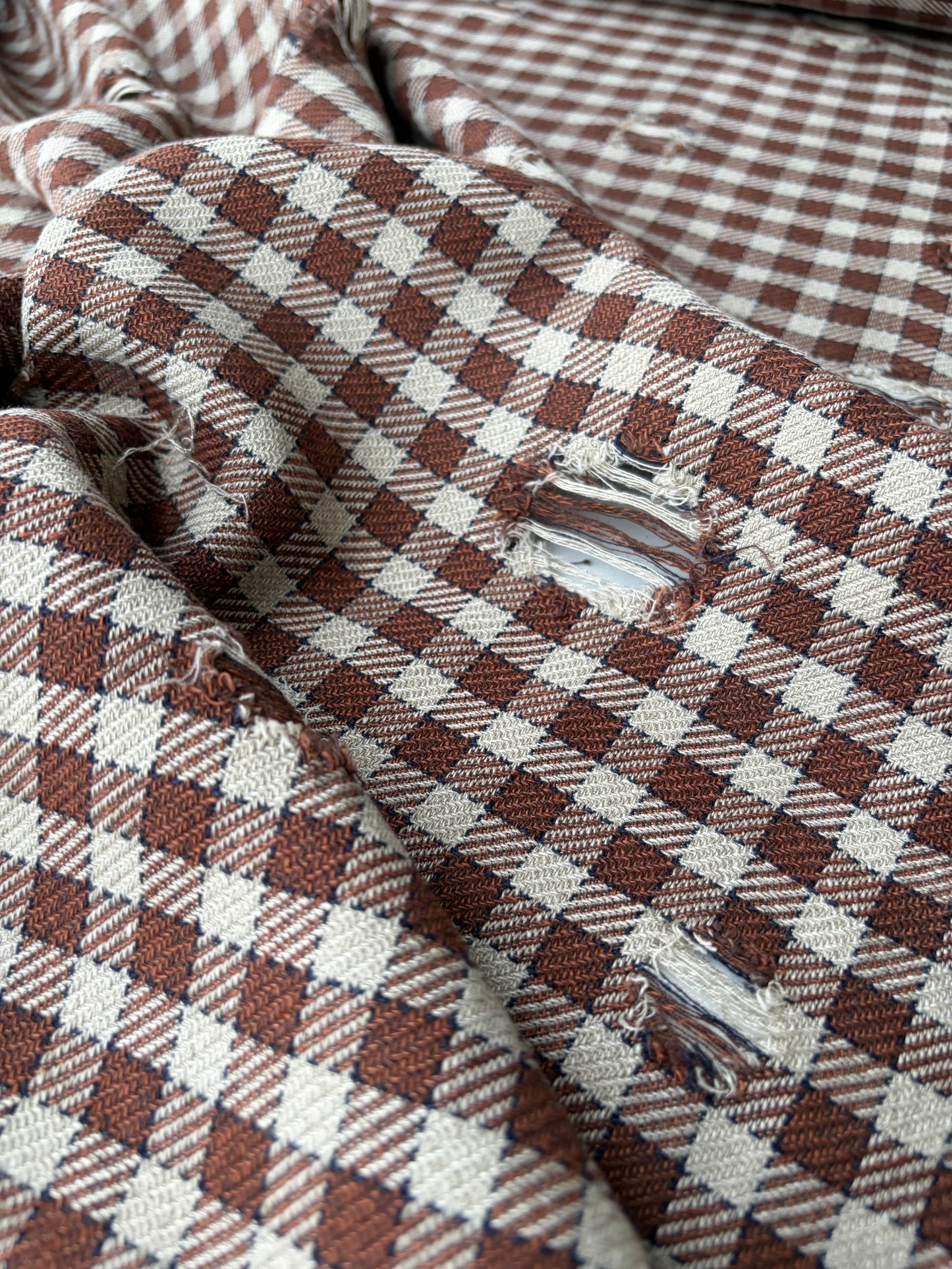 JOEL 006 destroyed heavy cotton check