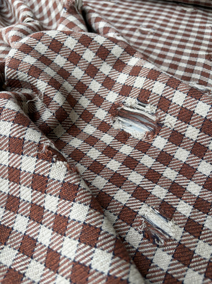 JOEL 006 destroyed heavy cotton check
