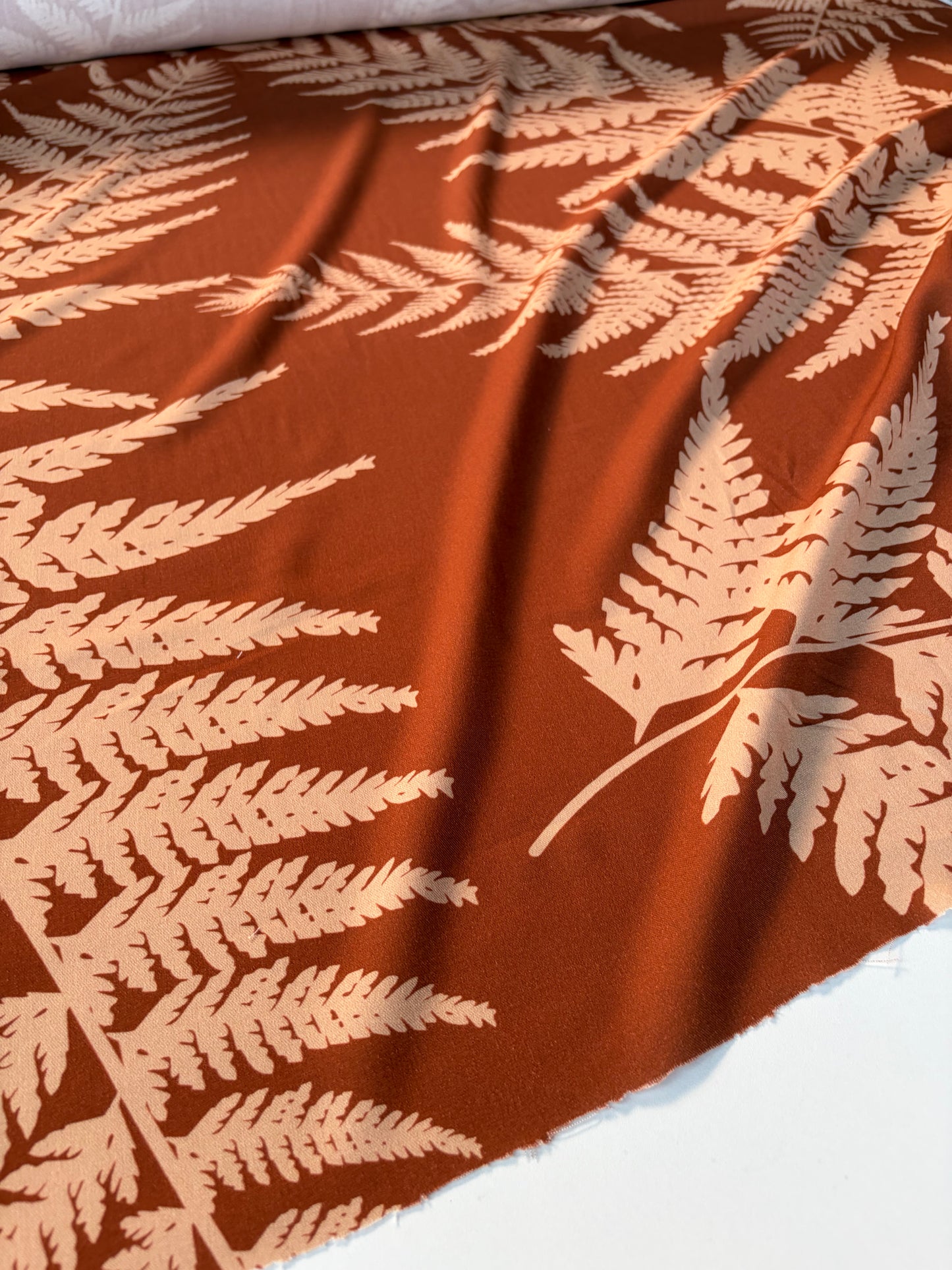 HOMER 029 viscose twill print brown/sand
