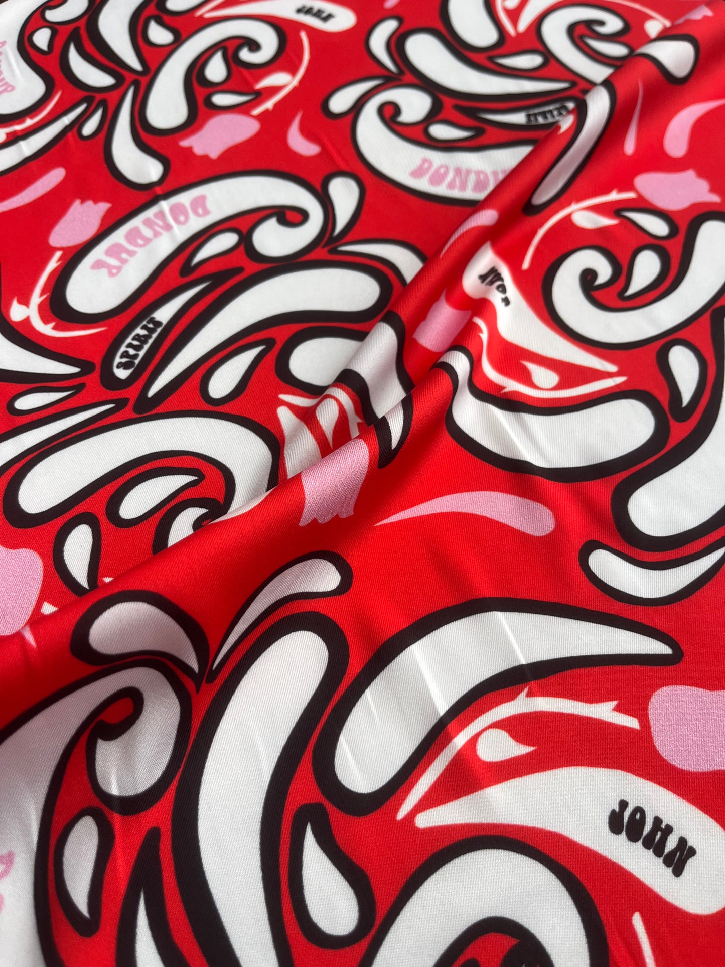 PC REMCO 013 twill red Dondup print