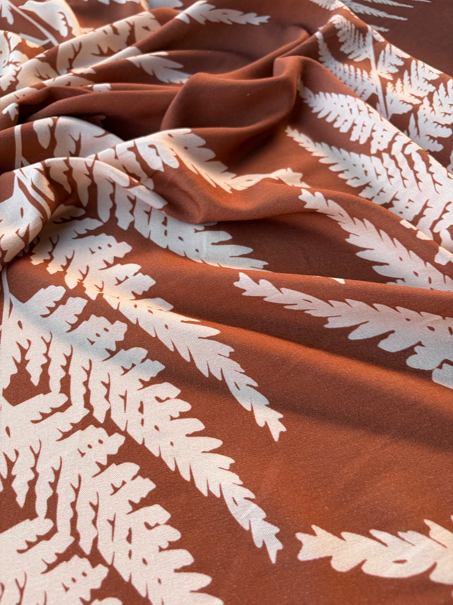 HOMER 029 viscose twill print brown/sand
