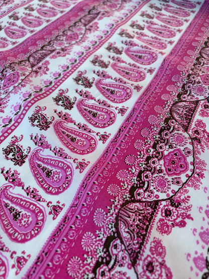 HOMER 031 cotton voile paisley print pink