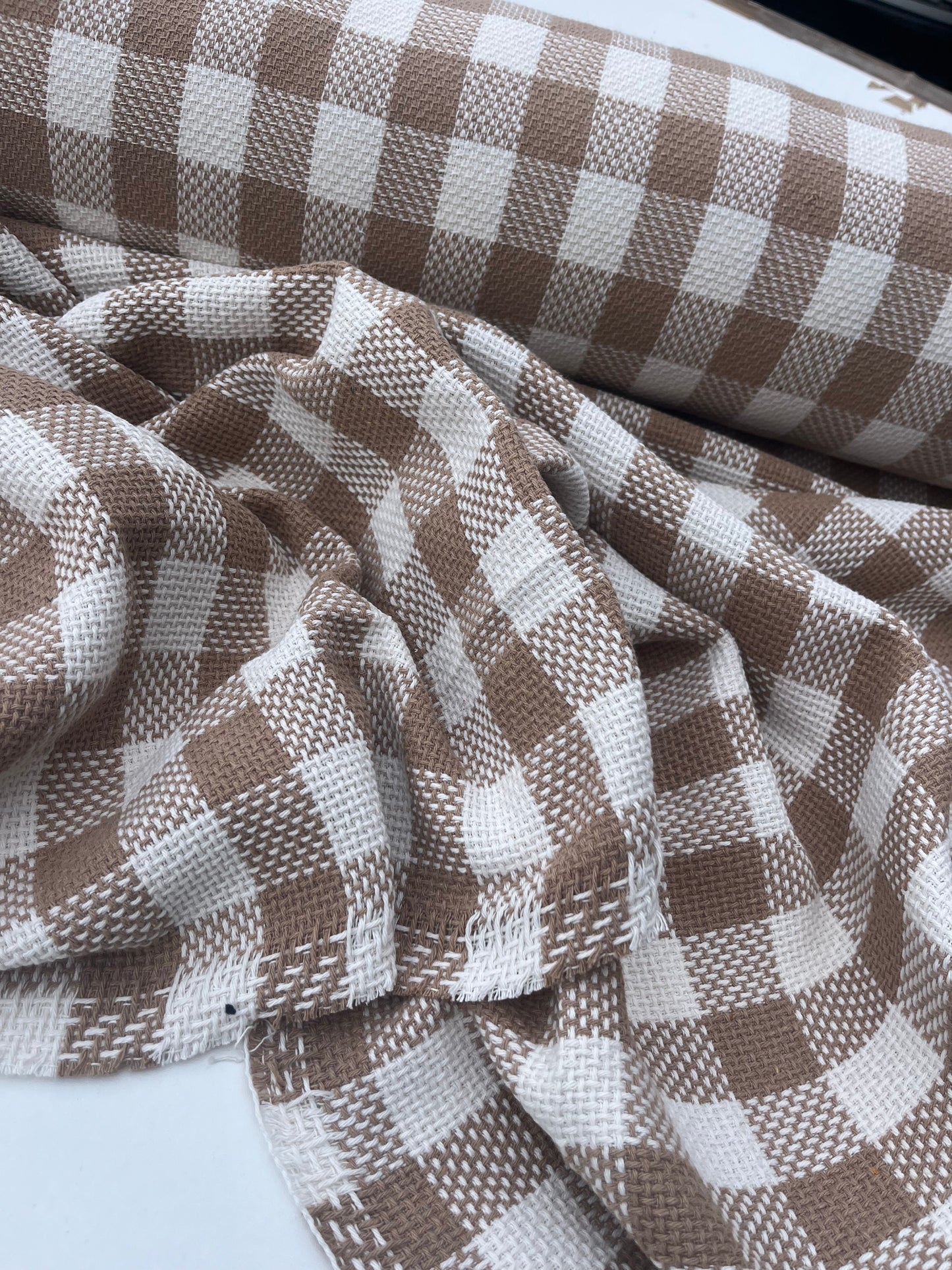 Gaia 018 cotton tweed Chanel style check