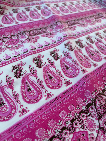 HOMER 031 cotton voile paisley print pink