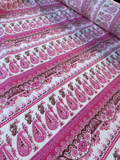 HOMER 031 cotton voile paisley print pink
