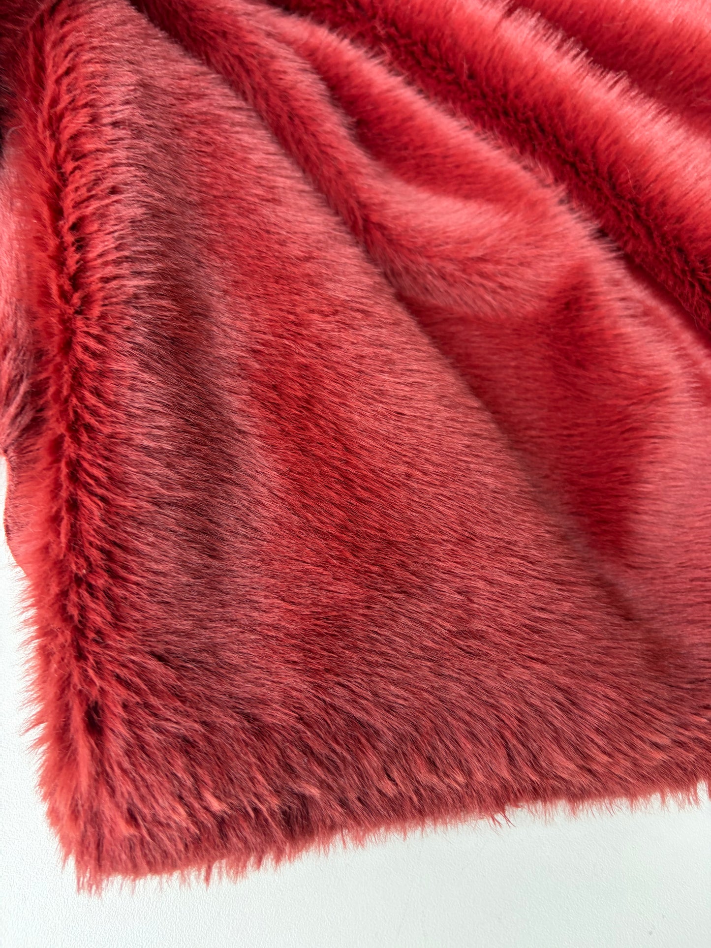JOEL 008 brique coloured fake fur