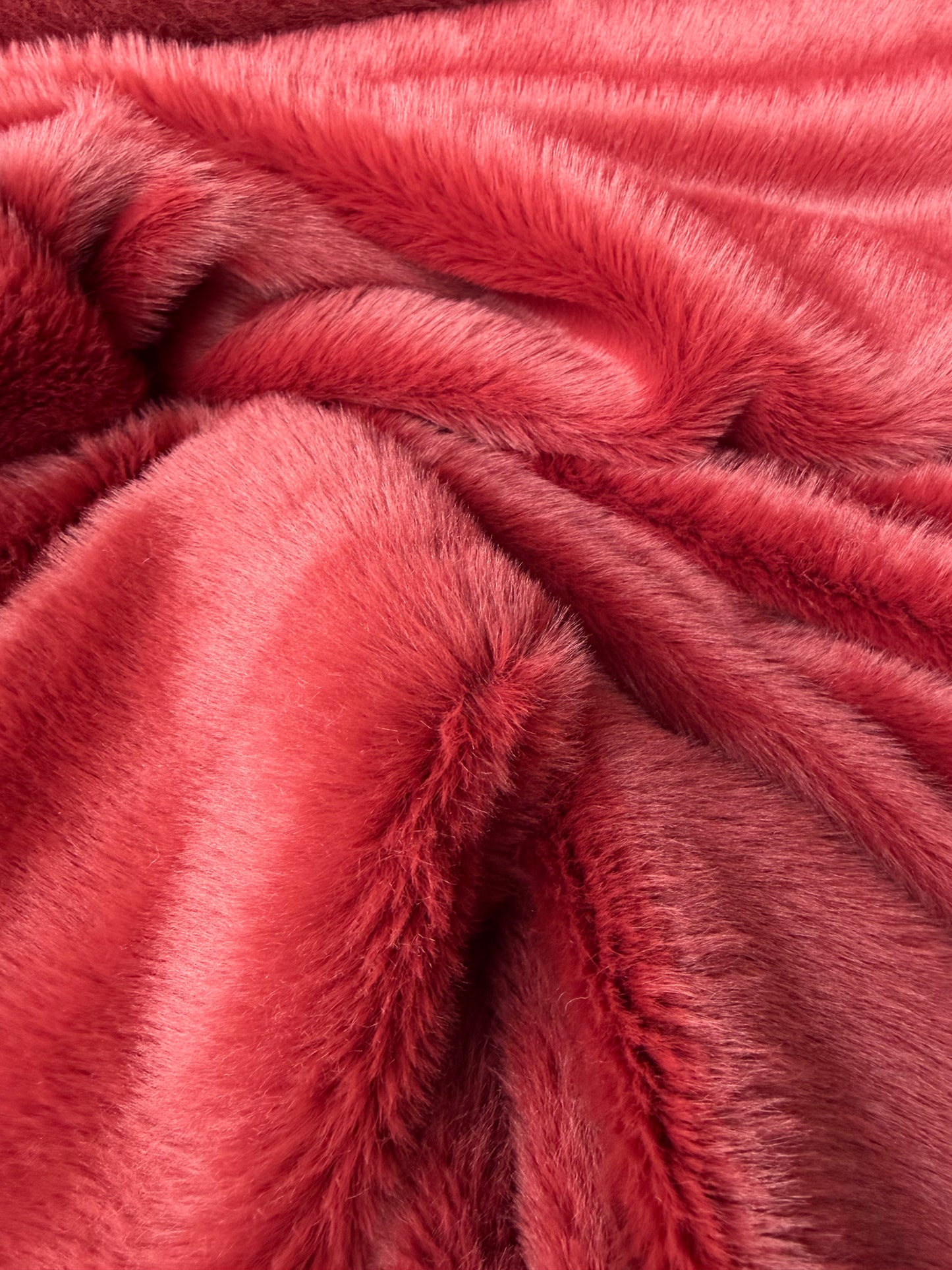 JOEL 008 brique coloured fake fur