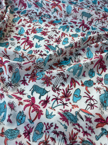 HOMER 032 cotton voile LSD trip print